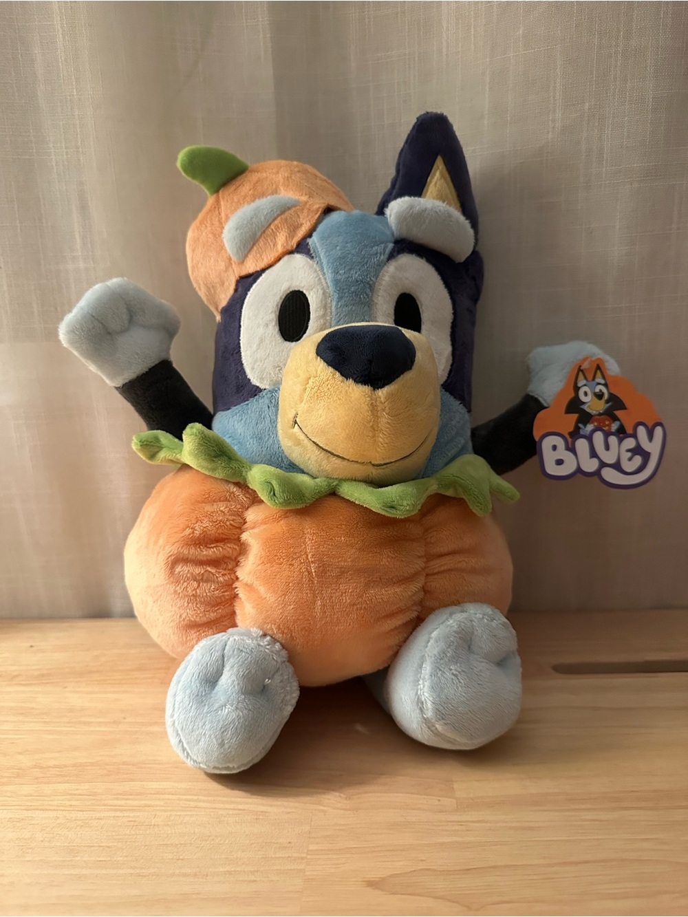 New 12" Bluey Halloween Pumpkin Plush